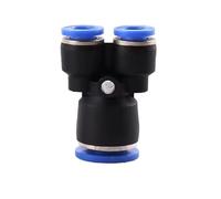 Conector neumático de plástico for tuberías, conexión rápida for aire y agua, PY PW 4, 6 mm, 8 mm, 10 mm y 12 mm, accesorios de manguera en forma de Y.(PW12-10,50 PCS)