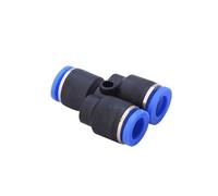 Conector neumático for tubo, conector de aire, accesorios de liberación rápida, manguera de empuje de agua, conectores de plástico 4/6/8/10/12/14mm PU PY(PY,6mm)