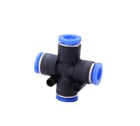 Conector neumático for tubo, conector de aire, accesorios de liberación rápida, manguera de empuje de agua, conectores de plástico 4/6/8/10/12/14mm PU PY(PZA,8mm)