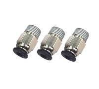 Conector neumático PC4-01 acoplador rápido de tubo PTFE de 1,75mm for E3D V6 for accesorios de cabezal J Reprap Hotend se adapta a piezas de impresora 3D(3 Pieces)