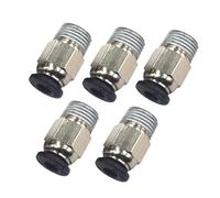 Conector neumático PC4-01 acoplador rápido de tubo PTFE de 1,75mm for E3D V6 for accesorios de cabezal J Reprap Hotend se adapta a piezas de impresora 3D(5 Pieces)