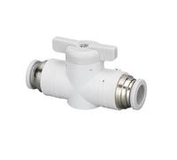 Conector neumático Válvula manual BUC-4/6 Interruptor manual Buc-8/10/12/16 Paso recto/Conexión rápida 2 piezas(BlackBUC-4)