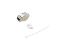Conector NK4003: PIN hembra RJ45: 8 Cat: 6a blindado, trapezoidal LOGILINK