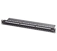 Conector NP0133: panel de conexión RJ45 negro LOGILINK