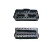 Conector OBD J1962 Macho de 16 Orificios, 12 V/24 V, OBD2 Macho, sin terminales, Solo Piezas de plástico, sin Pines for Interfaz OBDII.(24V No Pins)