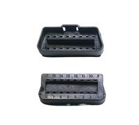 Conector OBD J1962 Macho de 16 Orificios, 12 V/24 V, OBD2 Macho, sin terminales, Solo Piezas de plástico, sin Pines for Interfaz OBDII.(12V No Pins)