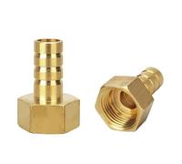 Conector Pagoda de 6, 8, 10, 12, 14 y 16 mm, conector de manguera con púas, rosca hembra BSP de 3/4", accesorios de tubería de latón para PC, púas de 6 mm, 3/8", 100 unidades