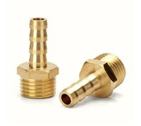 Conector Pagoda PL de 6, 8, 10, 12, 14 y 16 mm, conector de manguera con púas, rosca de cola de manguera de 1/8, 1/4, 3/8 y 1/2, accesorio de tubería de latón, 1 unidad(Barb 12mm-3I8)