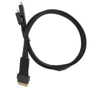 Conector para dispositivos internos, intercambio en caliente, compatibilidad SATA, Mini SAS HD, lámina de aluminio blindada de doble grupo para
