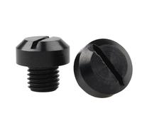 Conector para espejo retrovisor de motocicleta, tornillo de aluminio, tornillos de tapón antipinchazos, cubierta trasera ciega con protección de rosca impermeable, diseño anodizado duradero para F
