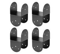 Conector para la Parte del Poste - 4 Soportes Metálicos Gruesos | Soportes para Pérgola - para Postes de Madera de 10 x 10 cm en Cenadores Patios Porches Pérgolas y Cabañas de