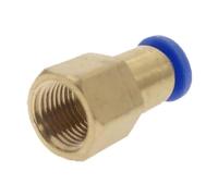Conector para manguera de jardín, Accesorio neumático de unión rápida de latón, serie PCF, manguera de 6-12 mm, rosca hembra BSP de 1/8-1/2 pulgada(Pcf4-m5)