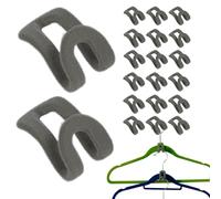 Conector para perchas de ropa: paquete de veinte ganchos, ahorro de espacio en el armario, triángulos extensores para maximizar el armario | Organización Pequeña solución para camisas, pantalones, ves