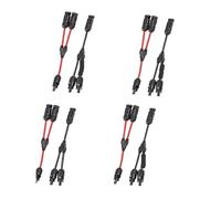 Conector paralelo práctico adaptador de rama Panel Cables distribuidor enchufe en línea conectores fotovoltaicos(4pairsRB1000)