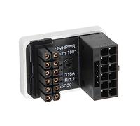 Conector PCIe para GPU de 600 W, 12 V HPWR de 16 Pines a 16 Pines Macho a Hembra, 180 Grados, Tarjeta adaptadora de alimentación para GPU, Conector de alimentación angulado de Alea (PH316 Plata)