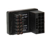 Conector PCIe para GPU de 600 W, 12 V HPWR de 16 Pines a 16 Pines Macho a Hembra, 180 Grados, Tarjeta adaptadora de alimentación para GPU, Conector de alimentación angulado de Alea (PH316 Negro)