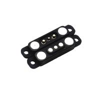 Conector Pin Pogo magnético resistente al agua, 2 pines/10 pines, 5A, con orejas, resorte cargado, 2,54mm, macho, hembra, toma de corriente CC, tira de contacto(3P With ears 5A,2set)