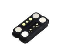 Conector Pin Pogo magnético resistente al agua, 2 pines/10 pines, 5A, con orejas, resorte cargado, 2,54mm, macho, hembra, toma de corriente CC, tira de contacto(3Pin 2.54mm 5A,1set)