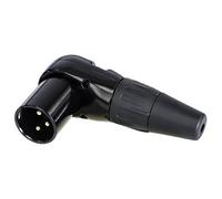 Conector Plug XLR Rean RC3MR-B Ángulo Derecho 3 Pines 1 Unidad