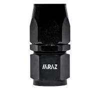 Conector/Racor giratorio de Extremo de Manguera, Línea de Combustible/aceite, Adaptador de Enfriador de Aceite Color Negro Anodizado Recto AN10