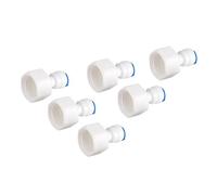 Conector Rápido 1/4 Tubo OD a 1/2 Empuje Hembra En Conector Rápido Para ósmosis Inversa De Filtro De Agua 6pcs
