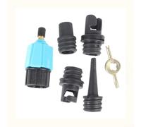 Conector rápido 4 en 1 para válvula de inflado auto barco alfombra - para accesorio de aleación para sofá paddle Board bomba eléctrica (Blue)
