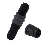 Conector rápido autoblocante tipo C de acero y plástico, Accesorios Neumáticos for compresor, conector de tubo de aire de acoplamiento rápido de 8/10/12mm, 2 uds.(SP40 and PP40)