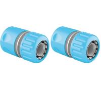 Conector rápido Cellfast: elementos de sujeción de acero inoxidable IDEAL™ flow 1», conexión de 2 extremos de manguera, plástico ABS, 57-027, gris (Paquete de 2)