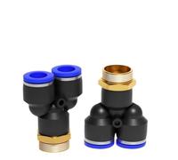 Conector rápido de accesorios neumáticos de tres vías en forma de Y de 10/20 piezas for PX4-M5, PX4-01, PX6-M5, PX6-01, PX8-01, PX10-01(Px6-01 20PCS)