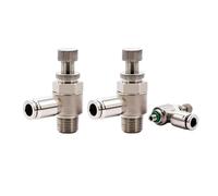 Conector rápido de acero inoxidable 304 for válvula de mariposa cilíndrica, ajuste de velocidad, SL4/6/8/10/12-M5/01/02/03/04(SL12-03)