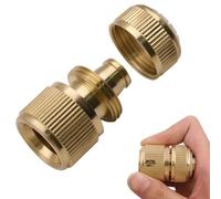 Conector rápido de agua de 1/2", acoplamiento rápido de alta presión for lavadora de autos, adaptador de pistola de agua, accesorios de riego de jardín, conector de 16 mm