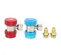 Conector rápido de aire acondicionado, adaptadores de alta presión de cobre y accesorios de refrigerante para el mantenimiento diario 2 x 2 x 1.1in