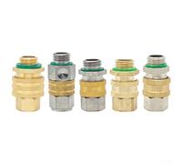 Conector rápido de alta presión para salida de manguera pulverizadora, cobre y acero inoxidable, a prueba de fugas, para jardinería (5)