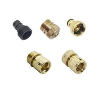Conector rápido de boquilla con rosca hembra/macho de 3/4" Conector de interfaz de manguera de tubo de 1/2" Grifo for lavado de autos Accesorios de tubería de pistola de agua(E and C)