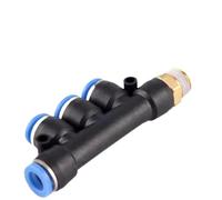 Conector rápido de cinco vías roscado de 10/20 piezas, Accesorios Neumáticos traqueales for PKB4-M5 PKB4-01 PKB6-01 PKB8-01 PKB10-01 PKB12-01(Pkb8-04 20PCS)