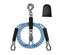 Conector rápido de cuerda de remolque de polietileno de 46 cm y 2,4 m de longitud para barcos con hebilla de acero inoxidable 304 a prueba de óxido y cuerda de polietileno (E)