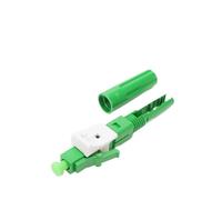 Conector rápido de fibra óptica con empujador for cable redondo y de bajada, tipo universal FTTH(LC APC 10PCS)