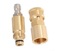 Conector rápido de manguera de 1/4 para lavadora de alta presión, construcción de cobre con función de conexión rápida para un flujo de agua eficiente