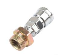 Conector rápido de metal para tanque neumático de tres vías para camiones y remolques, tamaño de entrada de 1/4 pulgadas, 0 8 MPa (D)