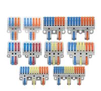 Conector rápido de múltiples entradas y múltiples salidas, cable compacto, conector de cableado de empalme de resorte, bloque de terminales a presión(SPL42)