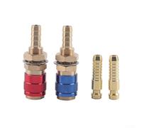 Conector rápido de soldadura, paquete de 2 unidades de conexión rápida de agua de máquina de soldadura y acoplamiento de agua de gas de 8 mm