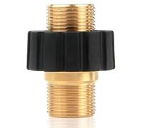 Conector rápido M22 x 1,5 rosca métrica doble boquilla limpiador de alta presión adaptador anillo de goma compatible Kärcher K, HD & HDs serie manguera