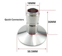 Conector rápido macho TC50.5mm de acero inoxidable 304, de grado alimenticio, for cerveza artesanal