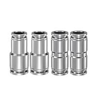Conector rápido neumático de acero inoxidable 304, reductor PG recto de PU, 4, 6, 8, 10 y 12 mm, for manguera de compresor de aire, 10/50/200 unidades(200 Pcs,PU-8)