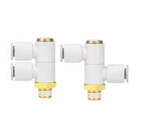 Conector rápido neumático de junta universal de dos tubos KQ2VD04-01S KQ2VD06-01S KQ2VD08-01S KQ2VD10-02S KQ2VD12(KQ2VD04-01S,20PCS)