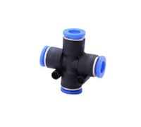 Conector rápido neumático de manguera a presión for sistemas de aire y vacío, 4-16 mm de diámetro exterior, recto, en forma de Y.(6mm Pza)