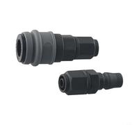 Conector rápido neumático tipo C de 8/10/12 mm, accesorios de compresor de aire autoblocante para tubería de poliuretano, junta ligera antioxidante para automatización y equipo (SP30+PP30)