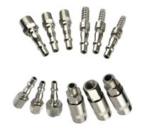 Conector rápido para compresor de manguera de aire, 12 piezas, compatible con PCL, para Vertex para accesorios Rectus 19 galvanizados para óxido y resistencia