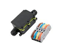 Conector rápido resistente a la intemperie Bloque de terminales de 2/3 / 4/5 núcleos con carcasa retardante de para distribución de energía en exteriores Enlace de cable impermeable