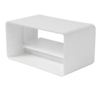 Conector rectangular de 110 x 55 mm con válvula de retención integrada, sistema de ventilación, calefacción, refrigeración